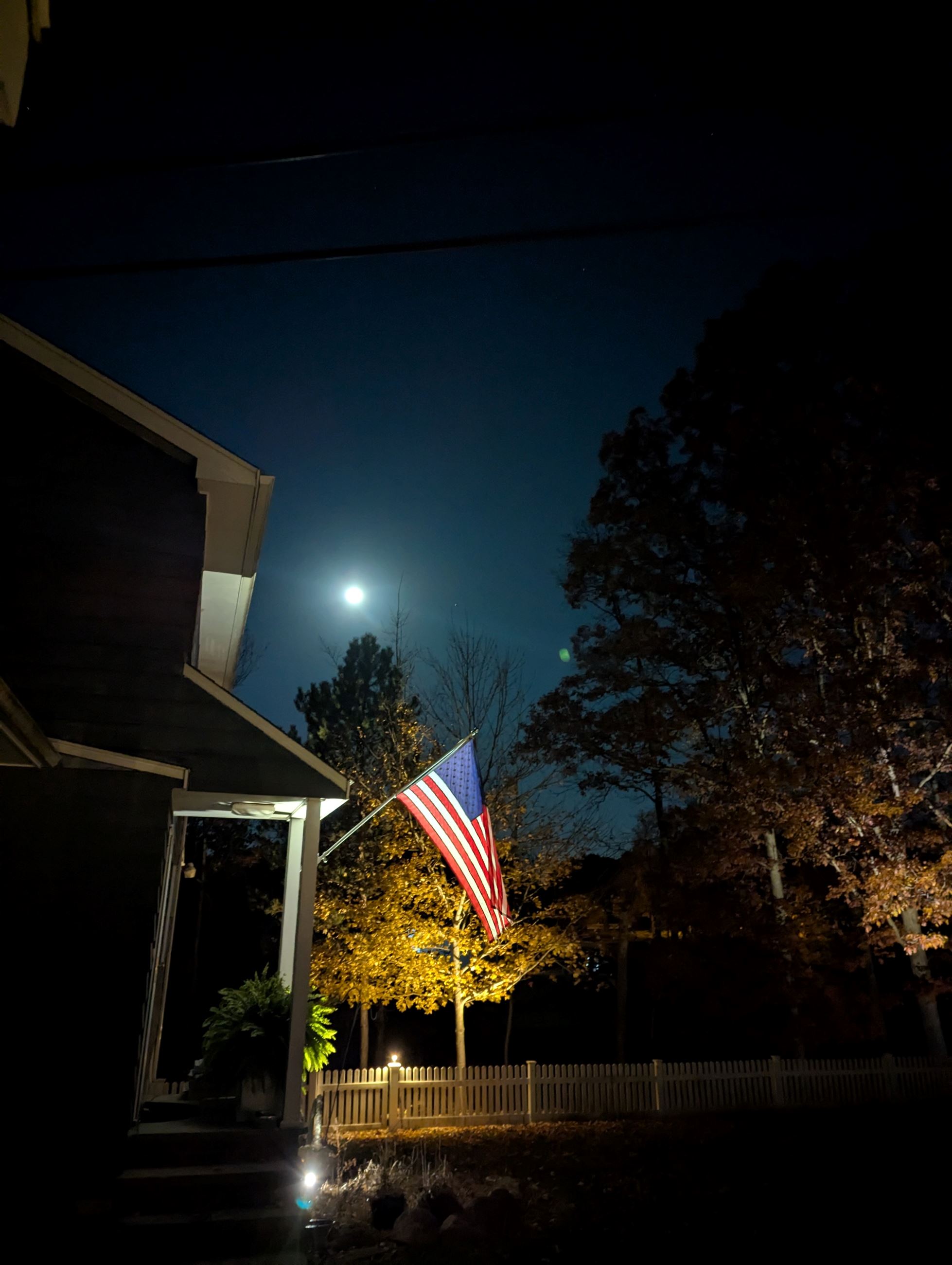 Fall Patriotic Full Moon